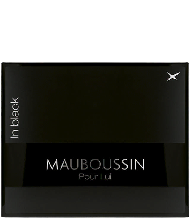 Mauboussin Pour Lui In Black Set: EDP 100 ml. + Shower Gel 75 ml. + Travel Spray EDP 20 ml. + Matt Black Mauboussin Pouch