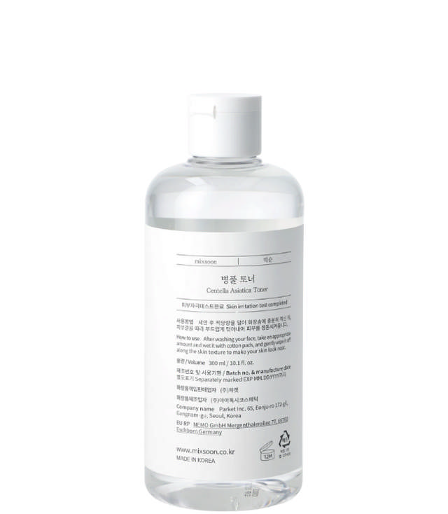 Mixsoon Centella Asiatica Toner, 300 ml.