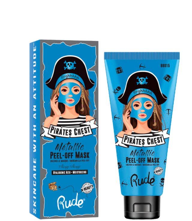 Rude Cosmetics Pirates Chest Peel Off Mask - Moisturizing, 60 ml.