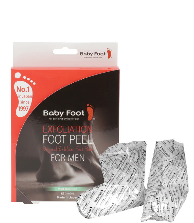 Baby Foot Exfolation Foot Peel For Men, 2x 40 ml.