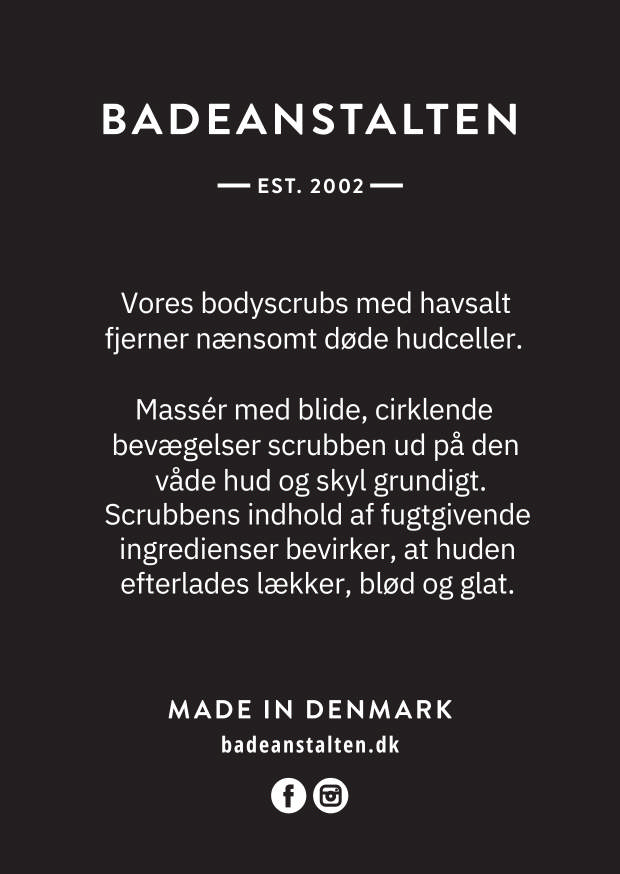 Badeanstalten Bodyscrub - Agurk og Mynte, 200 ml.