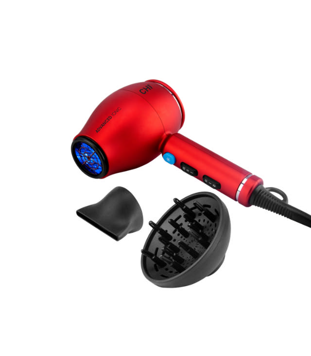 Chi 1875 Series Advanced Ionic Compact Hair Dryer - Red
