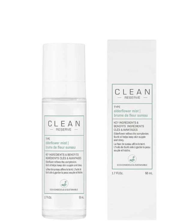 CLEAN Reserve Elderflower Hair & Body Face Mist, 50 ml.