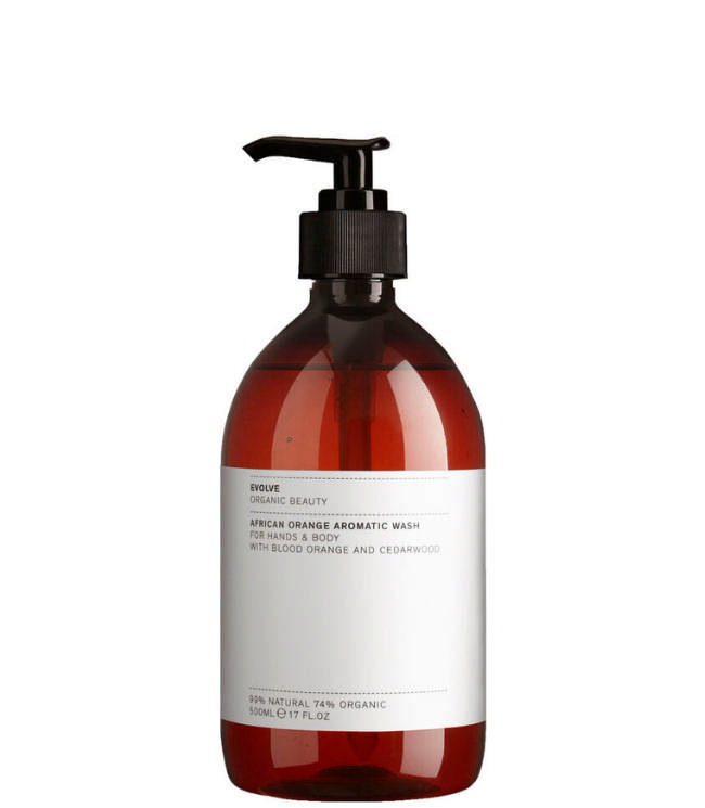 Evolve Organic Beauty African Orange Aromatic Wash, 500 ml.