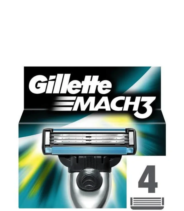 Gillette Mach 3, 4-pack Blade