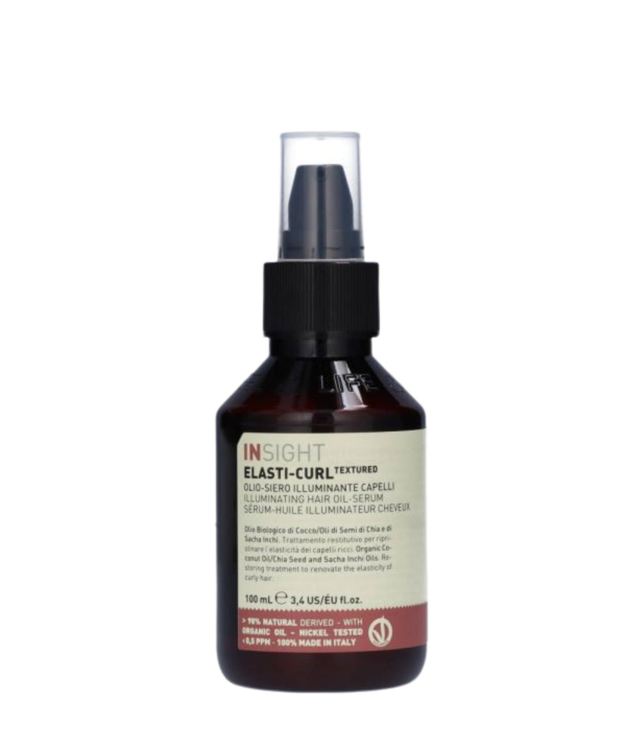 Insight Elasti-Curl Illuminating Hair Oil Serum, 100 ml.