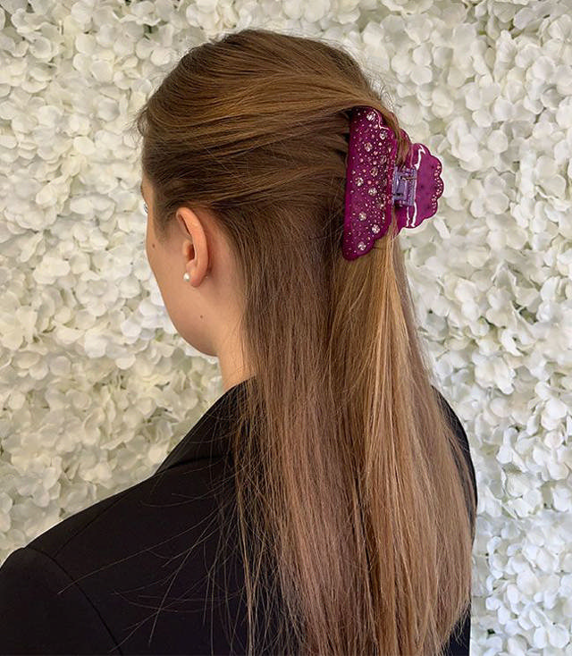 JA-NI Hair Accessories - Hair Clamps Jasmin, The Purple