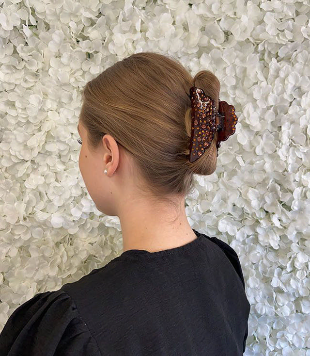 JA-NI Hair Accessories - Hair Clamps Jasmin, The Brown