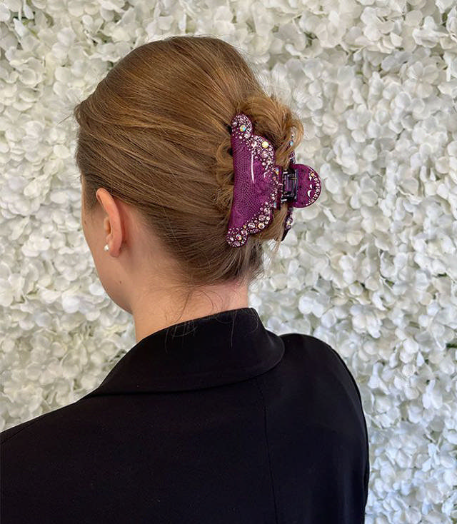 JA-NI Hair Accessories - Hair Clamps Josefine, The Purple