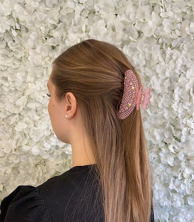 JA-NI Hair Accessories - Hair Clamps Malene, The Pink