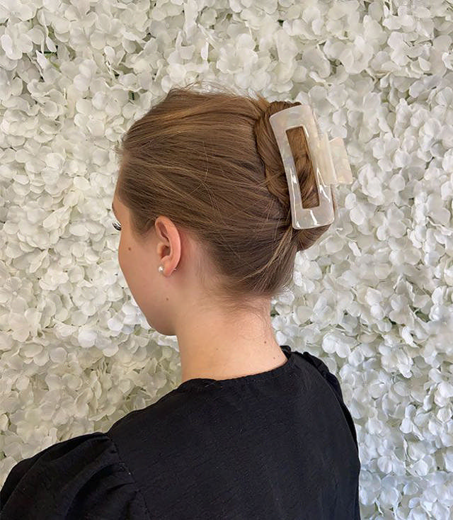 JA-NI Hair Accessories - Hair Clamps Clara, The White