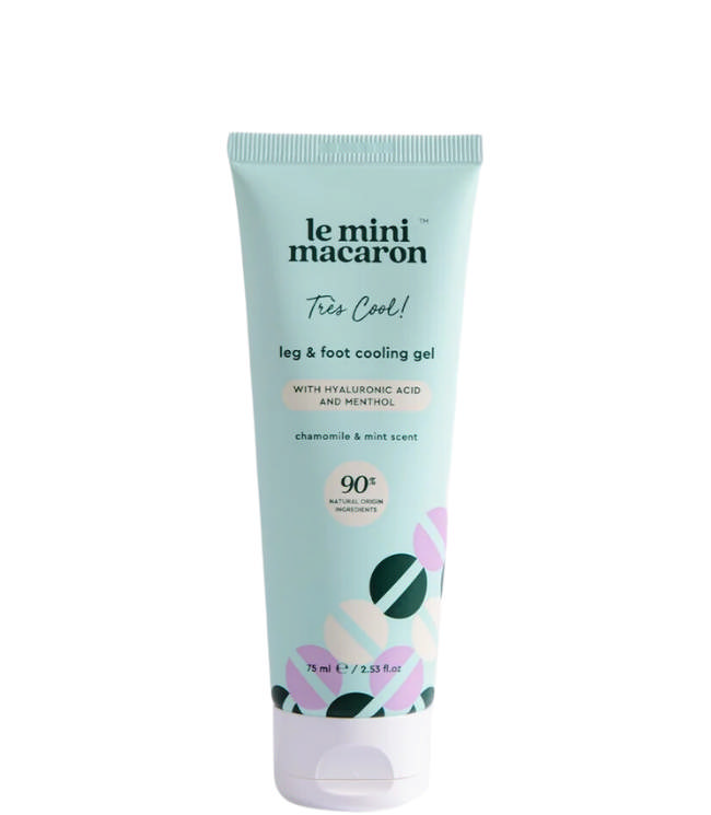 Le Mini Macaron Leg & Foot Cooling Gel Très Cool, 75 ml.