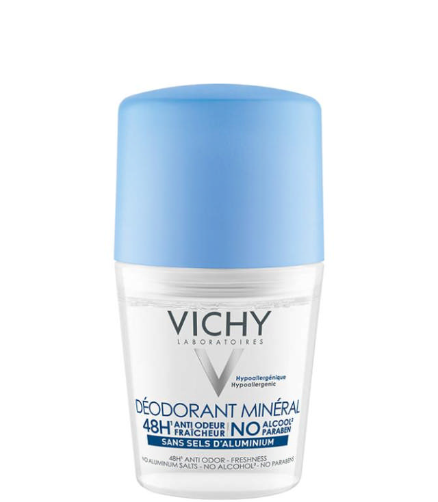 Vichy Mineral Deodorant 48H Roll On, 50 ml.