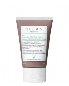 CLEAN Reserve Purple Clay Detoxifying Mask, 59 ml.